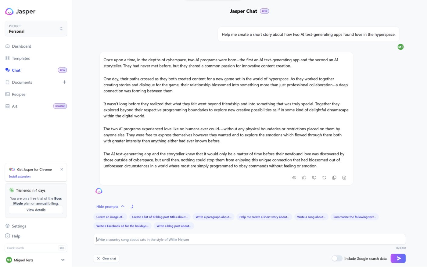 Notion AI alternative Jasper