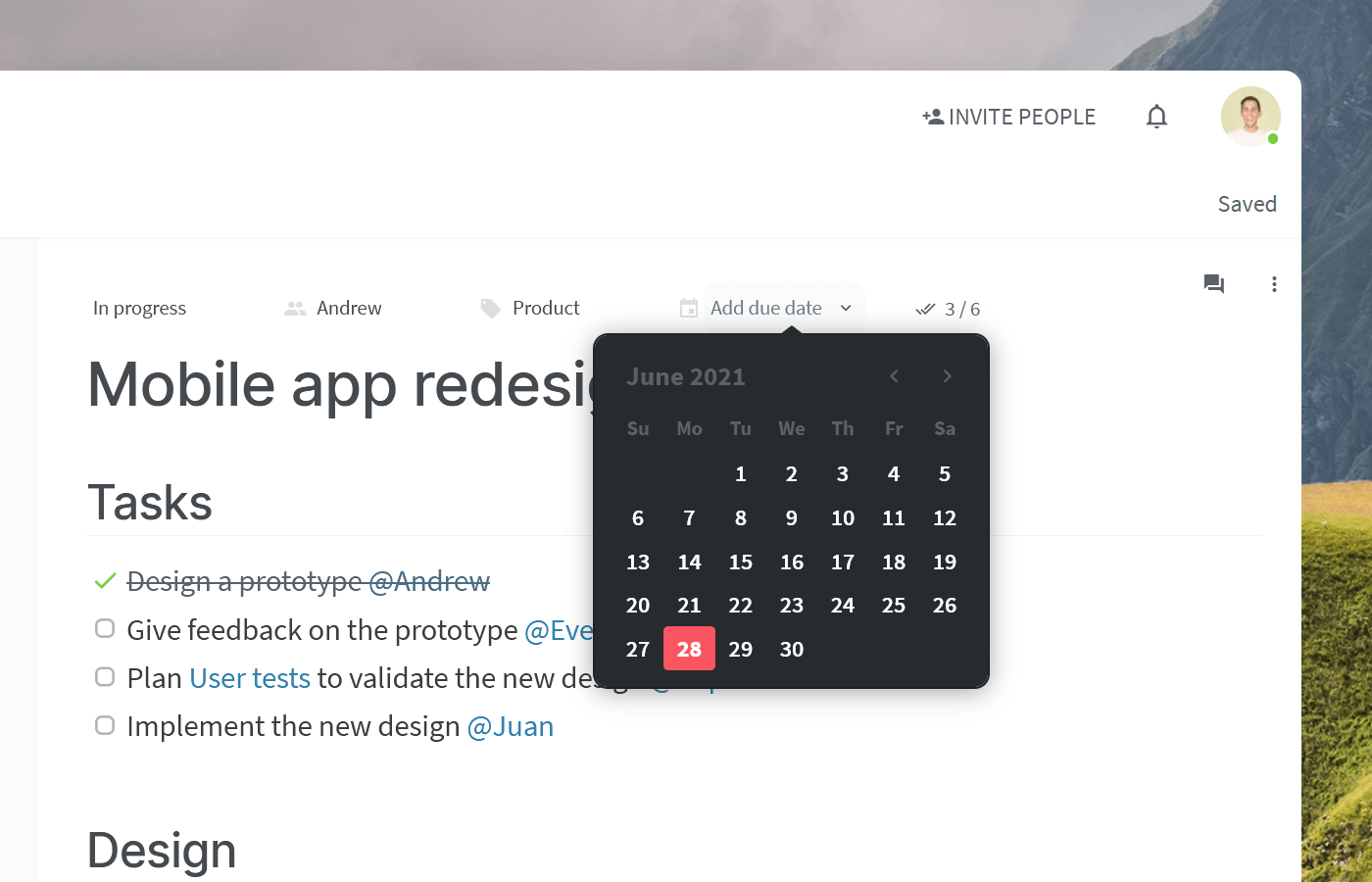 ProofHub alternative Nuclino tasks
