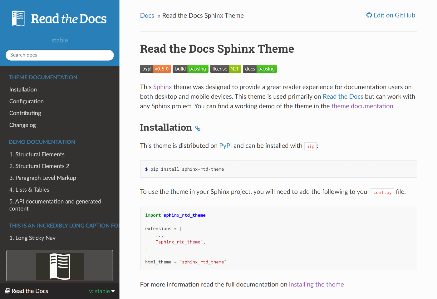 Documentation tool Read The Docs