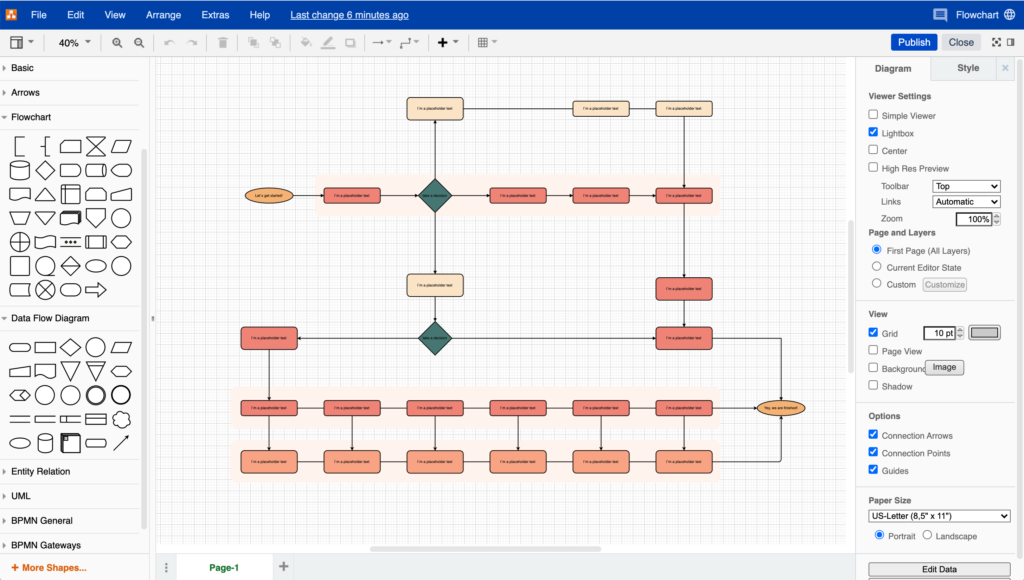 Flowchart tool Diagrams.net