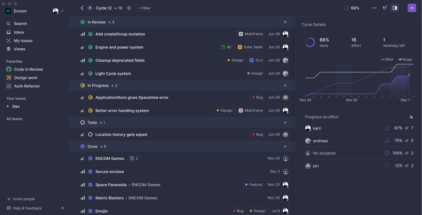 Linear vs Jira