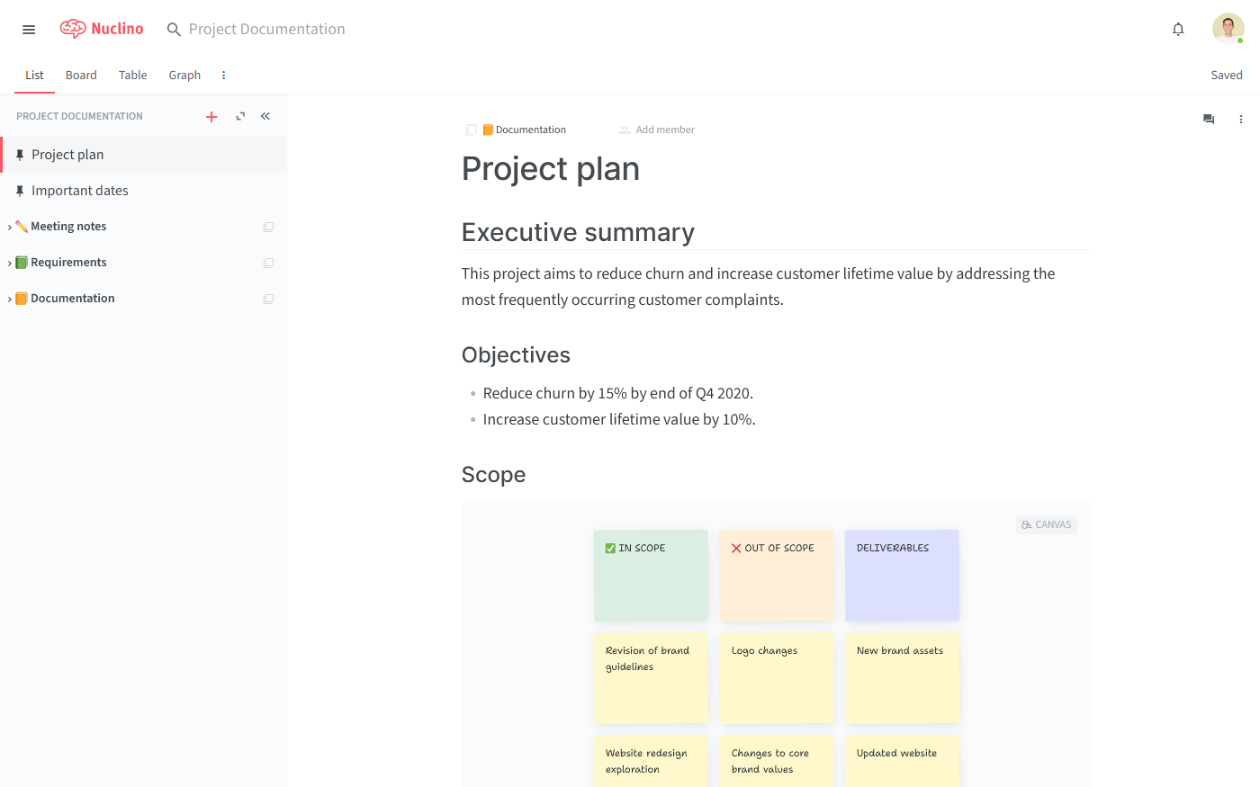 Project document example